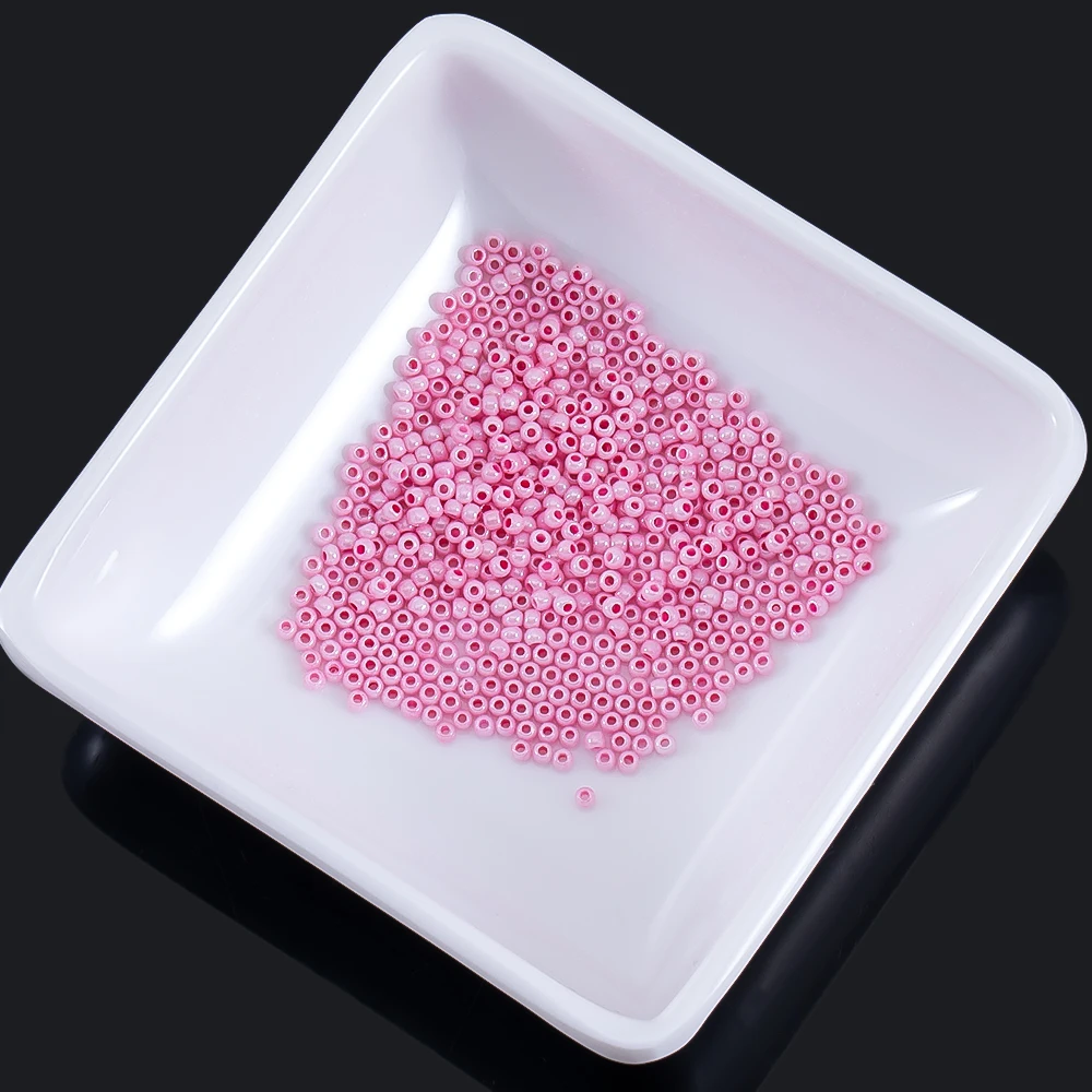 

1700pcs 7800pcs 2mm Solid Color Glass Seed Beads Loose Spacer Beads For DIY Jewelry Making Bracelet Necklace Accessories Crafts