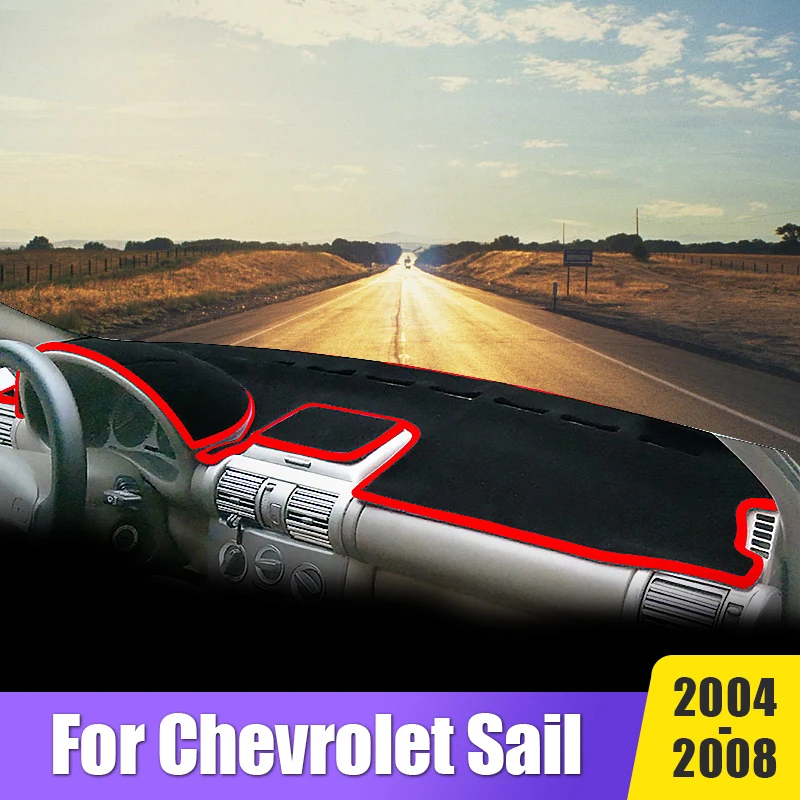 

Dashboard Cover Avoid Light Mat For Chevrolet Sail 2004 2005 2006 2007 2008 Non-Slip Pad Instrument Carpets Car Accessories