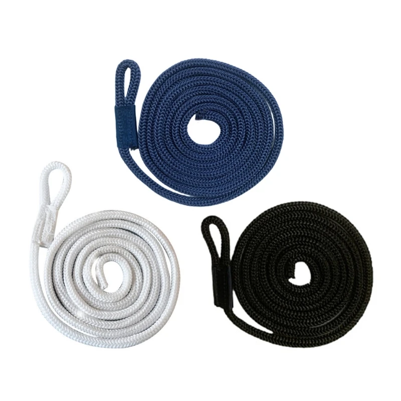 5FT BumpersWhips Rope Docking DoubleBraided Marine FendersLine dengan Eye Boat Mooring Line untuk Aksesori Kapal Pesiar Tahan