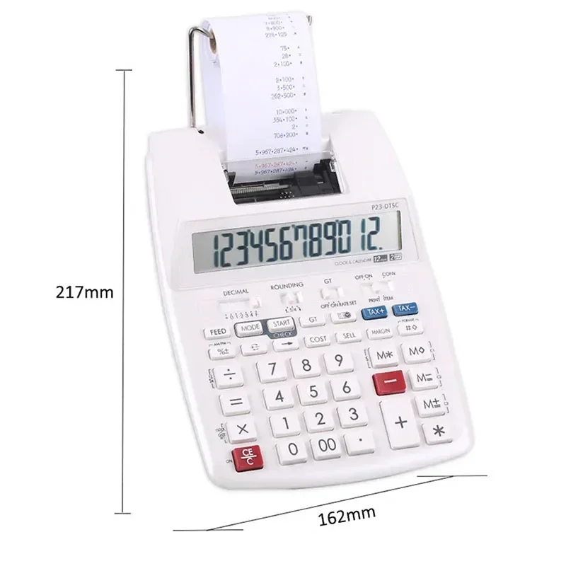 P23-DTSC Calculatrice scientifique à haut rendement Comptabilité bancaire et Calculatrice financière Les touristes documentent la calculatrice d'imprimante de code