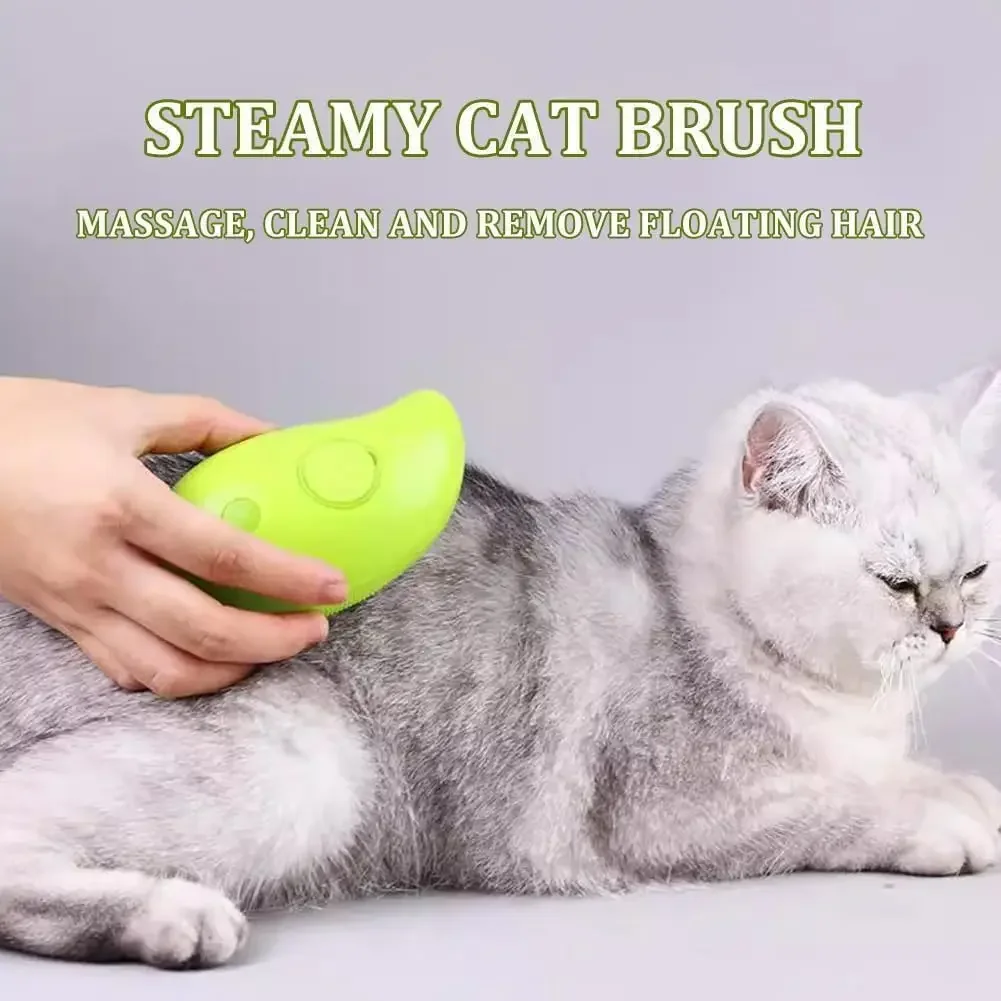 Multifunctional Grooming Brush with Spray, Dog and Cat Grooming Brush, Removing Tangled and Loosse Hair, 3 in 1, Steamy