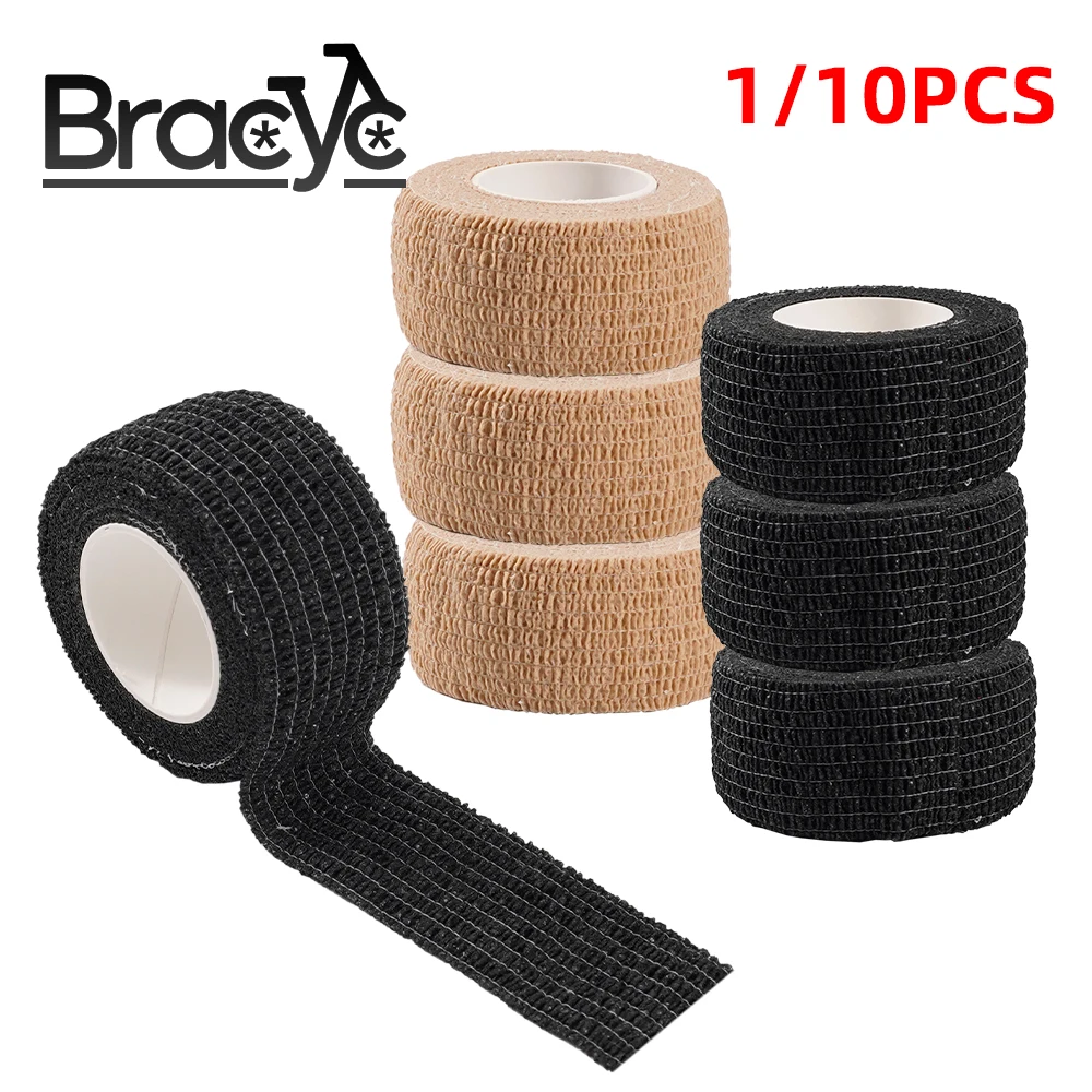 1/10 Rollers Sports Self Adhesive Elastic Bandage Cohesive Tattoo Grip Wrap Tape Elastoplast For Knee Finger Ankle Palm Aid Pet