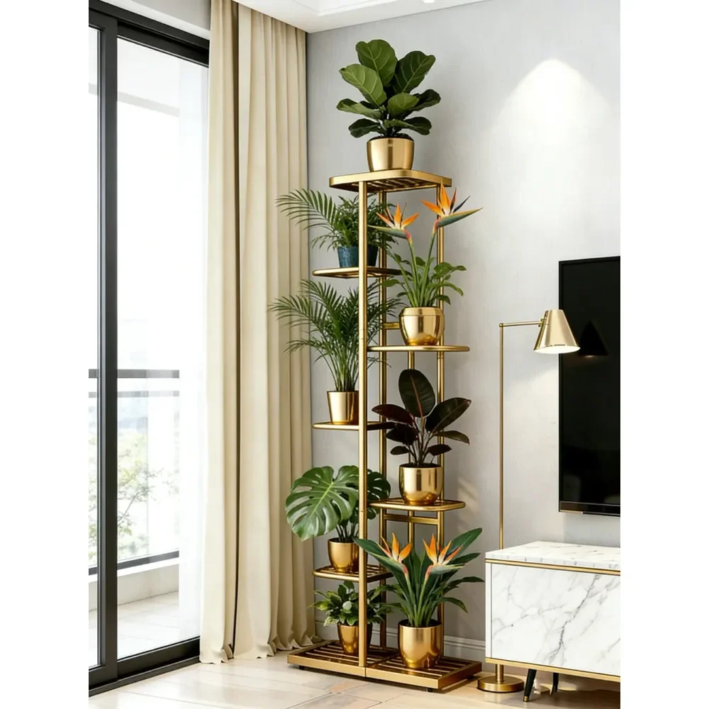 

3 4 5 67Tier Plant Stand, Iron Flower Stand,HeavyDuty Metal Frame, Metal Flower Stand, HighAngle MultiTier Plant Rack, Indoor O