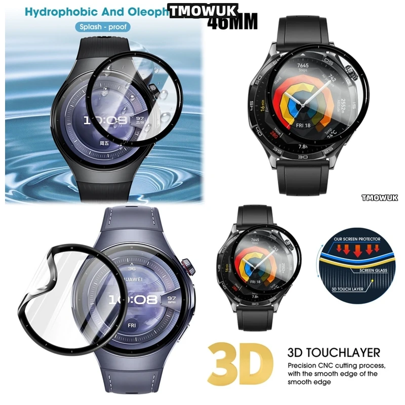 

For Huawei Watch 5 46mm Watch5 42mm Shock Absorbing Soft Cover, Precise Fit & Superb Clarity.