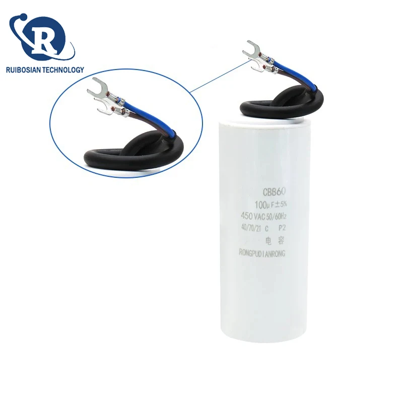 Start working capacitor CBB60 100UF 450V air pump air pressure car washing machine capacitor