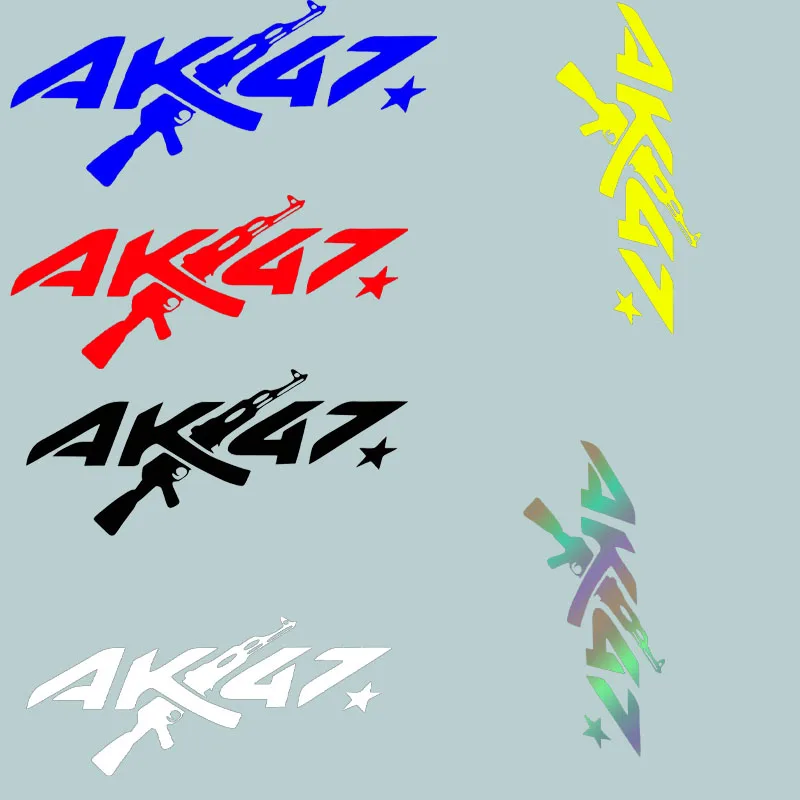 Personalized Creative AK-47 Car Stickers, Body Bumpers, Car Windows, Motorcycles, Laptops, Walls, Vinyl Film Stickers