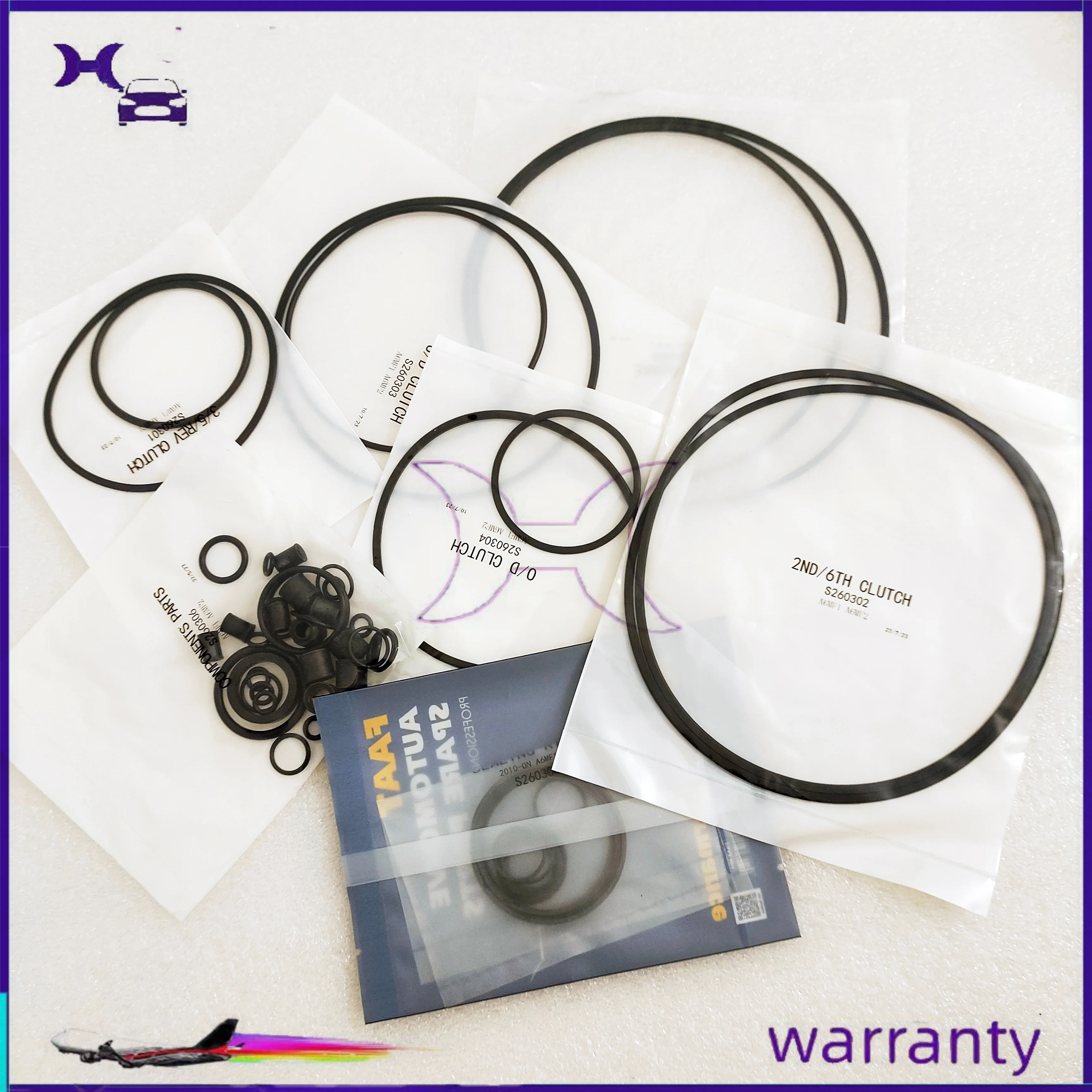 

Automatic Transmission Clutch Repair Kit A6MF1 A6MF2 Overhaul Oil Seal Gaskets Kit For Kia Hyundai Avante MD Elantra Gearbox