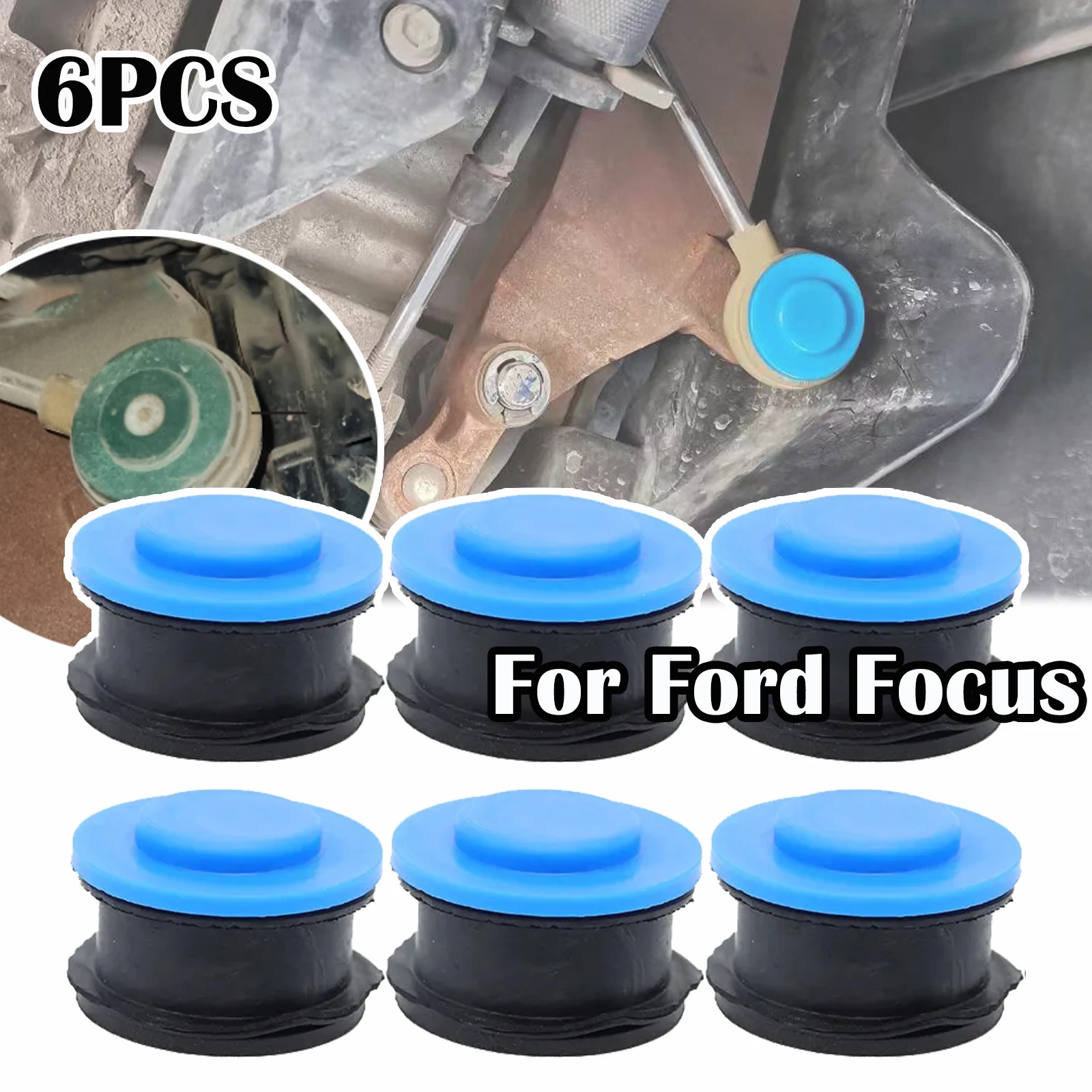 

6X For Ford Focus Mk1 MK2 Fiesta MK5 Fusion C-Max MT Gearbox Shifter Linkage Cable End Joint Collect Bushing Case Repair Kit