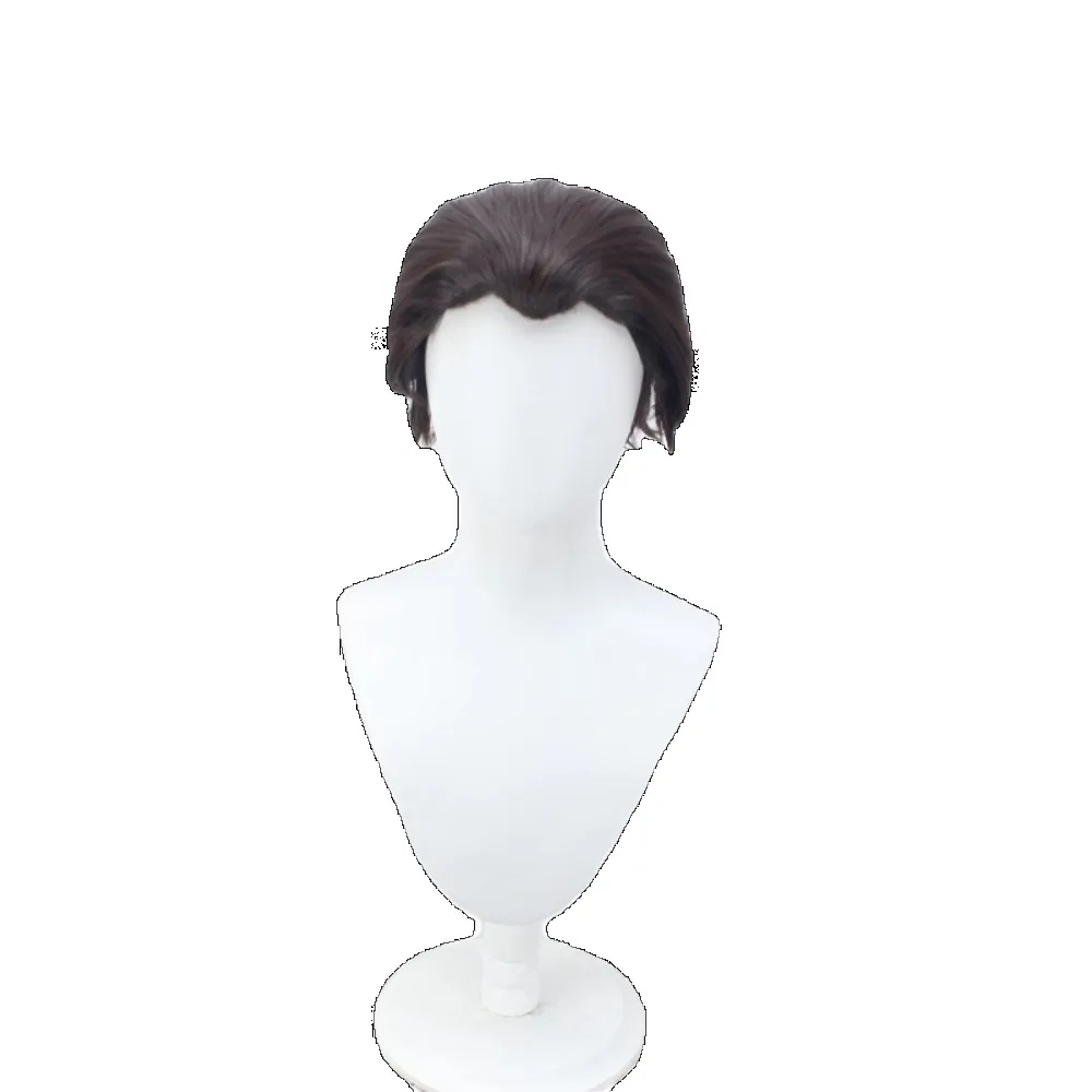 LOL Viktor Arcane Brown Short Wig for Men Women Game Cosplay Party
