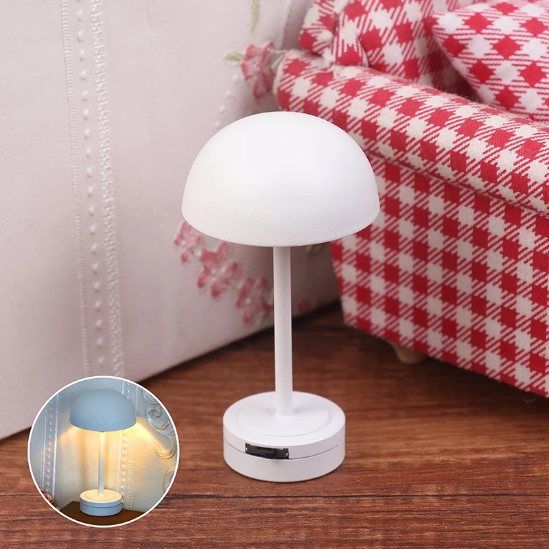 1:12 Dollhouse Desk Lamp LED Light Model Miniature Floor Lamp Home Living Room Bedroom Decor Toy Micro Scene Ornament