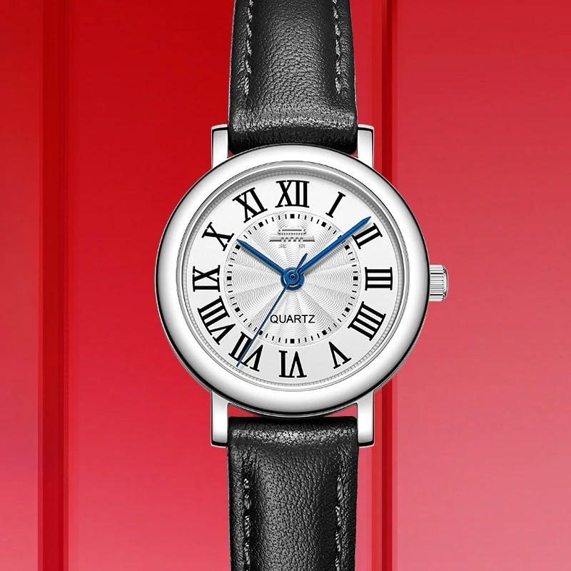 

Beijing Watch Little Rose Genuine Ladies Watch Quartz Watch Simple Women's Watch Ladies Watch Qixi Festival Gift