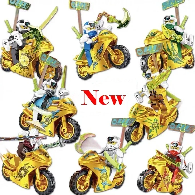 Hot Toys Anime Characters 24 Pieces Ninja Mini Figure Building Blocks Toys Mini Doll Doll Figure Blocks Kids Toys Birthday Gifts