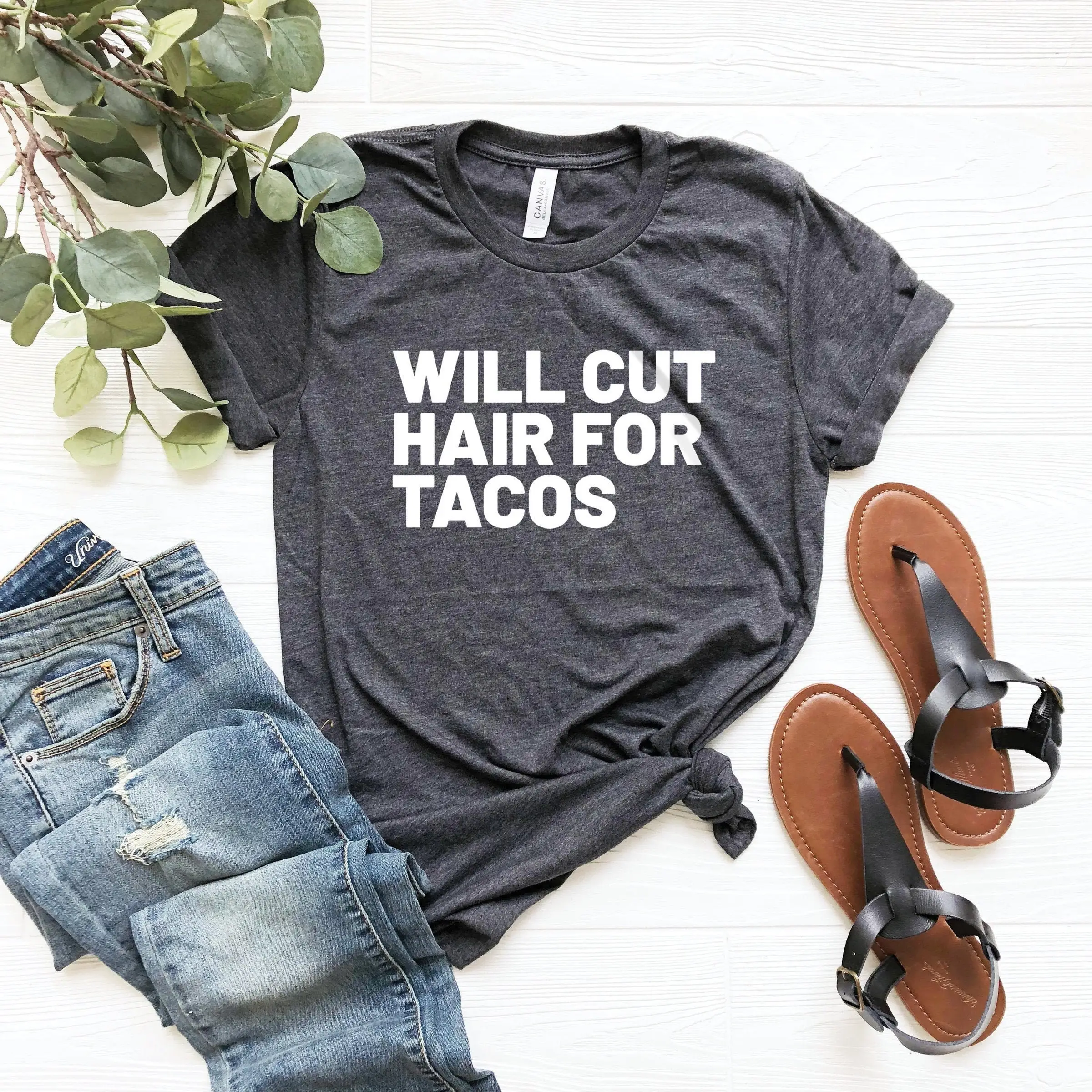 Hair dresser shirt stylisT T gift hairstylisT will cut for tacos hairdresser