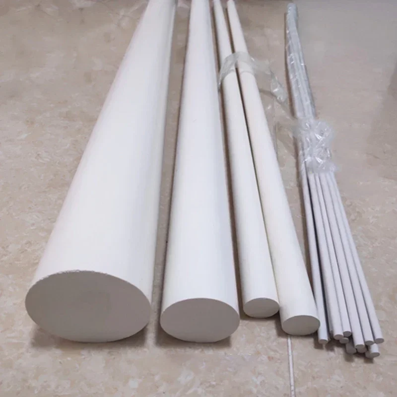 أبيض رمادي أسود البلاستيك PVC قضيب مستدير بار قطر 5/8/10/12/20/30/40/45/50/55/60/70/80/90/100 مللي متر لأدوات ذاتية الصنع طول 100 مللي متر #5