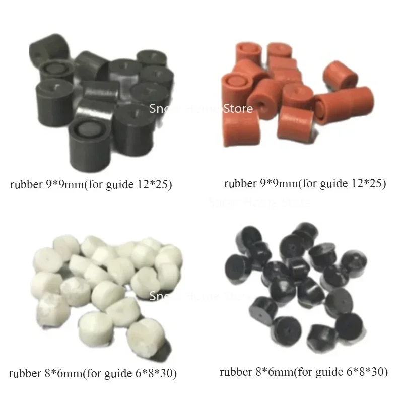 EDM Drill Electrode Tube Rubber Water Stopper Seal Black One 0.2 To 3.0mm for Drilling Machine Parts 50PCS