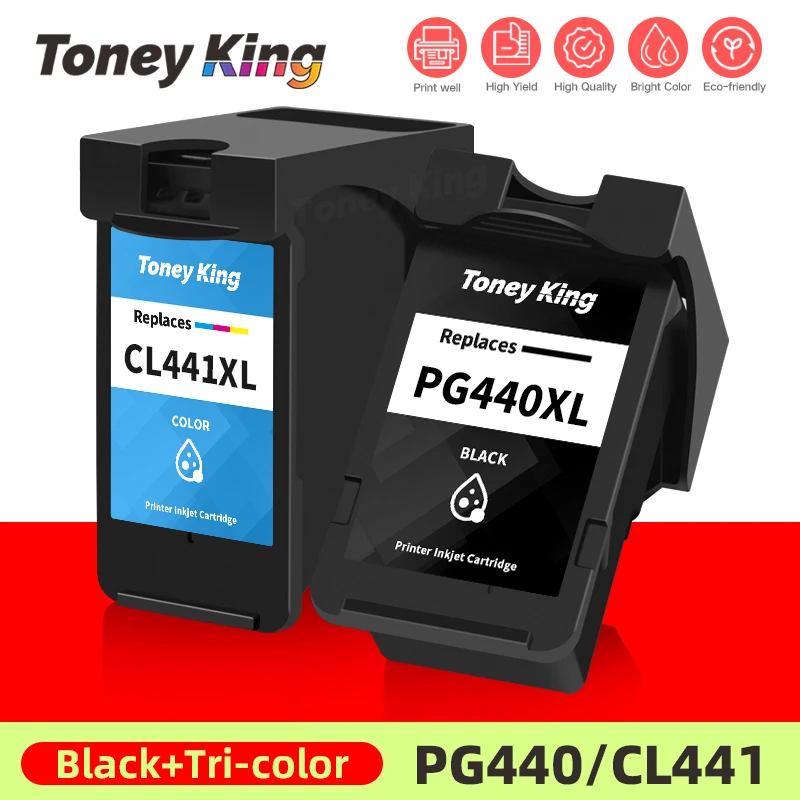 toney king cartucho de tinta para canon pg440 xl pixma mg2180 mg2240 mg3180 mg4180 mg4280 mx438 mx518 01