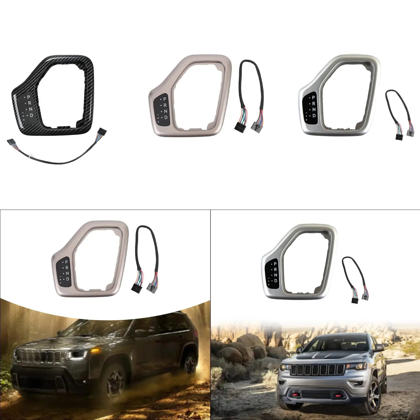 

Transmission Shifter Bezel with Harness 68413957AA, Professional, Premium, Replacement, Accessories for Jeep Cherokee 2014-2018