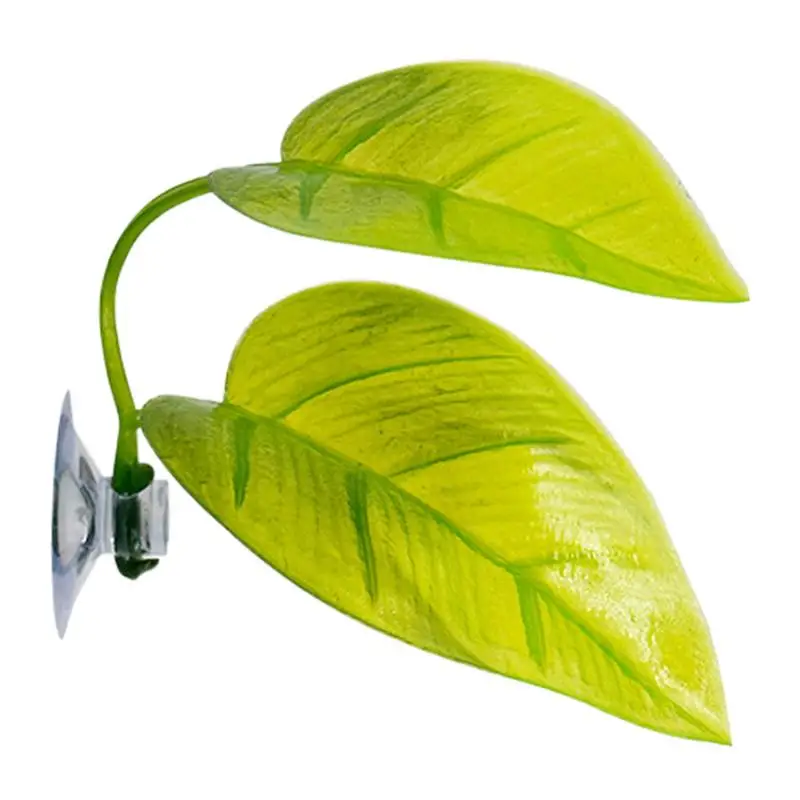Decoración de pecera para mascotas, Betta, juego relajante, hoja de planta, decoración de acuario, peces, Spawning, hamaca de hojas artificiales ornamental