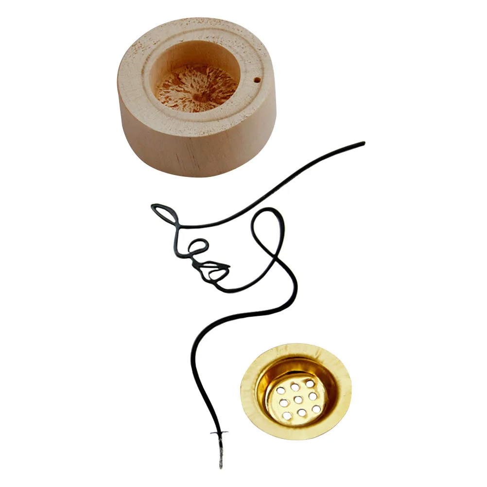 

Wooden Censer Abstract Modern Middle East Style Portable Aroma Stove Home Incense Burner Delicate Ornament Incense Burner