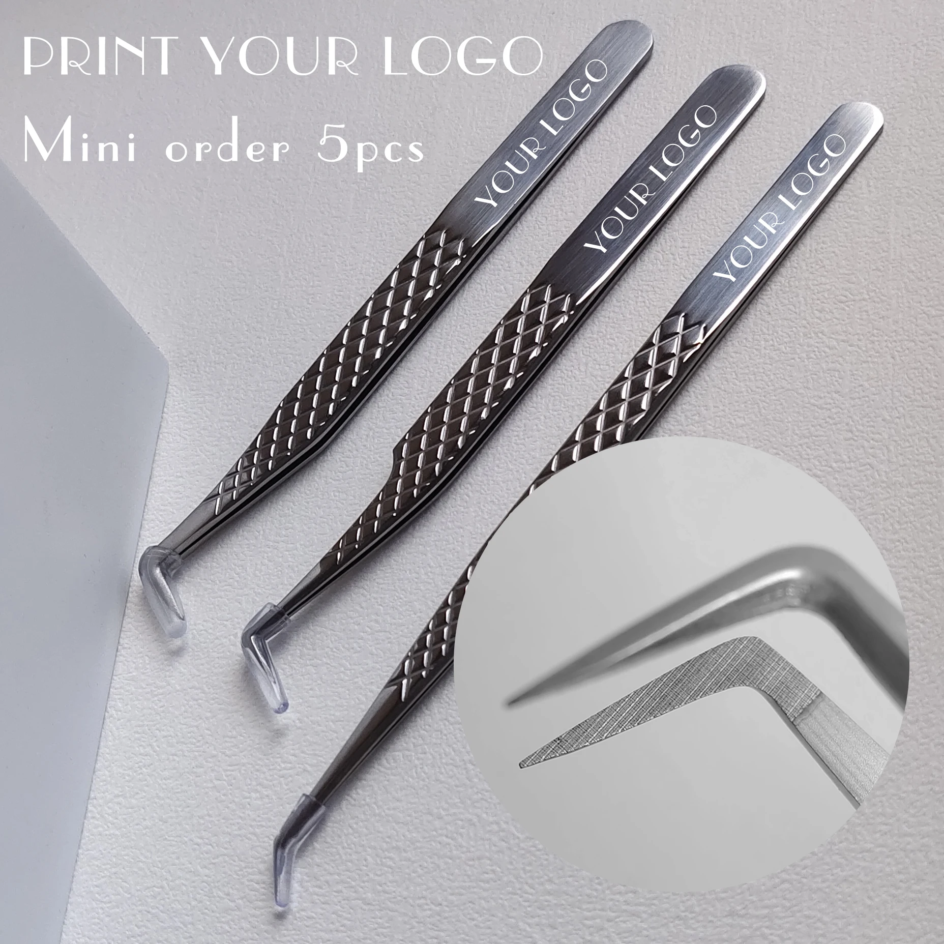 tweezer Fiber Tip False Lash Tweezers For Eyelash Extensions perfect close tip of tweezer for eyelashes