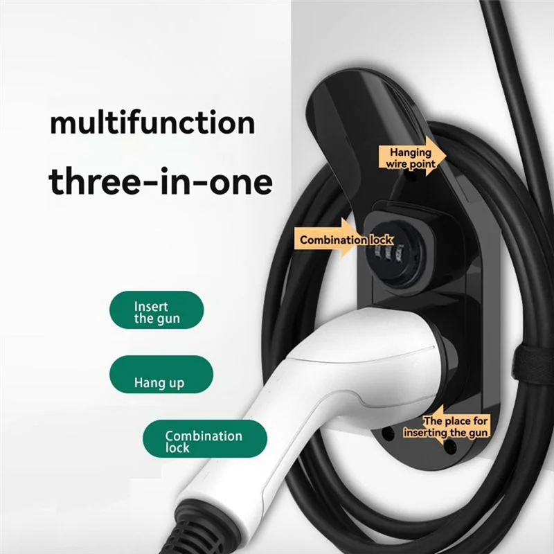 

Charger Cable Holder Electric Car Charging Head Bracket Universal EV Charger Cable Holder