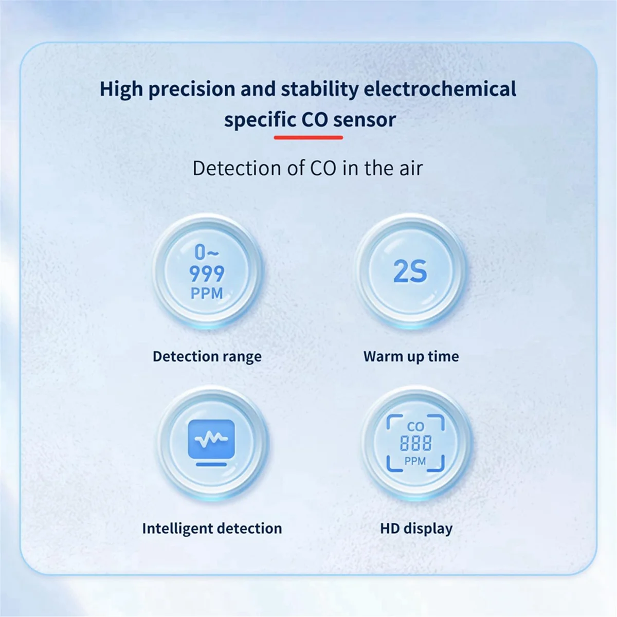 

Портативные детекторы угарного газа для путешествий, ЖК-дисплей H, горячие инструменты d, (белый)