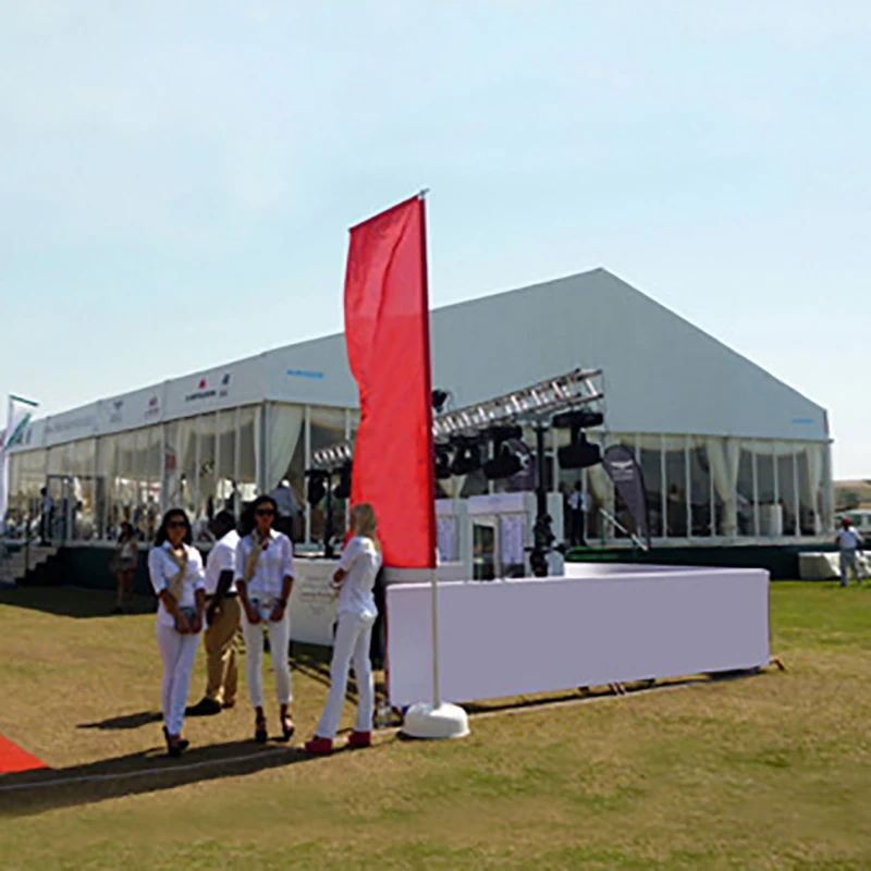Large Commercial Exhibition Tent Heavy Duty Aluminum Alloy Frame PVC Fabric Waterproof Wedding Use Customized Size Modern