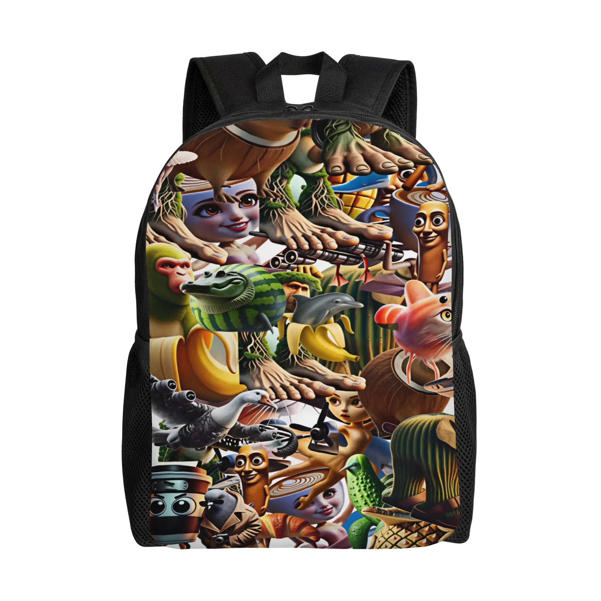 Italian Brainrot  Backpack  Stylish Backpacks Student Unisex Workout Lightweight High School Bags Custom Rucksack