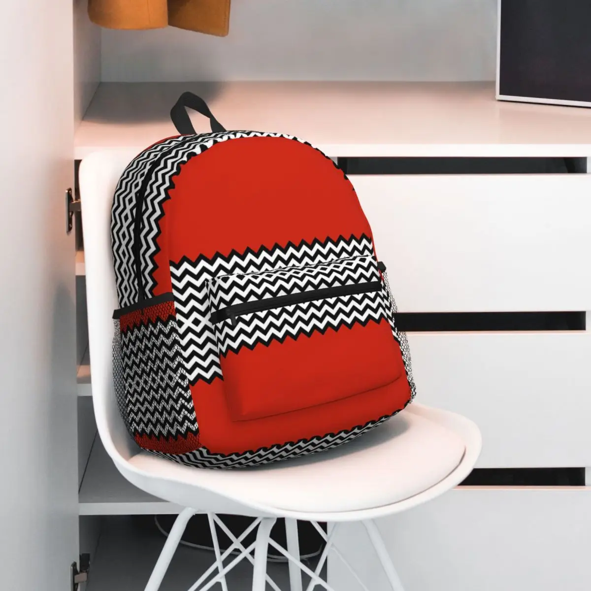 

Black Lodge Twin Peaks Inspired Graphic Student Backpack School Bag Hiking Travel Daypack for Boys Girls Bookbag Shoulder Bags