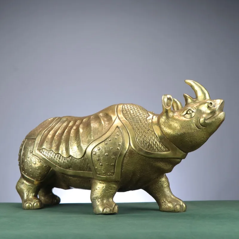 Copper , Home Entrance, Living Room, Office Craft, Creative Ornament, Large Western Rhino