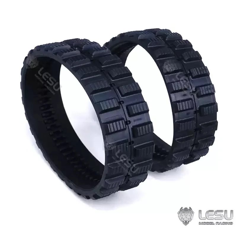 1/14LESU simulation model Engineering crawler small Bobcat loader rubber track strip modified