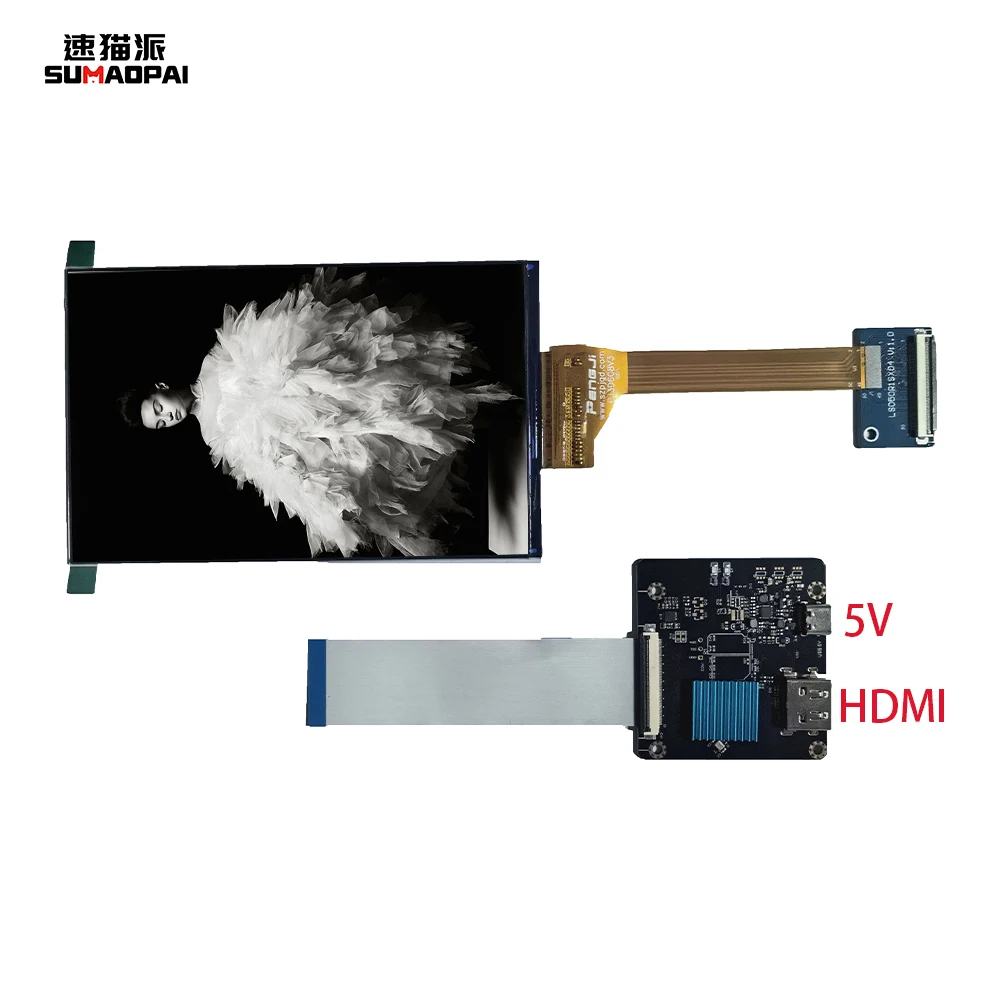 

3D Printer Light CuringPJ3D608V3 Screen 6.08 inch Mono2K 2560*1620 Resolution HDMI to MIPI Driver Control Board