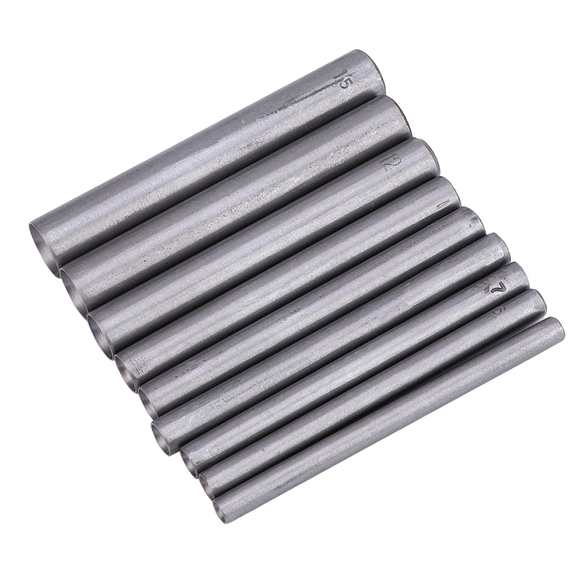 

9 Pcs Rivet Punching Set Tools Belt Holes Making Craft Gasket Cutter Stainless Steel Work Puncher