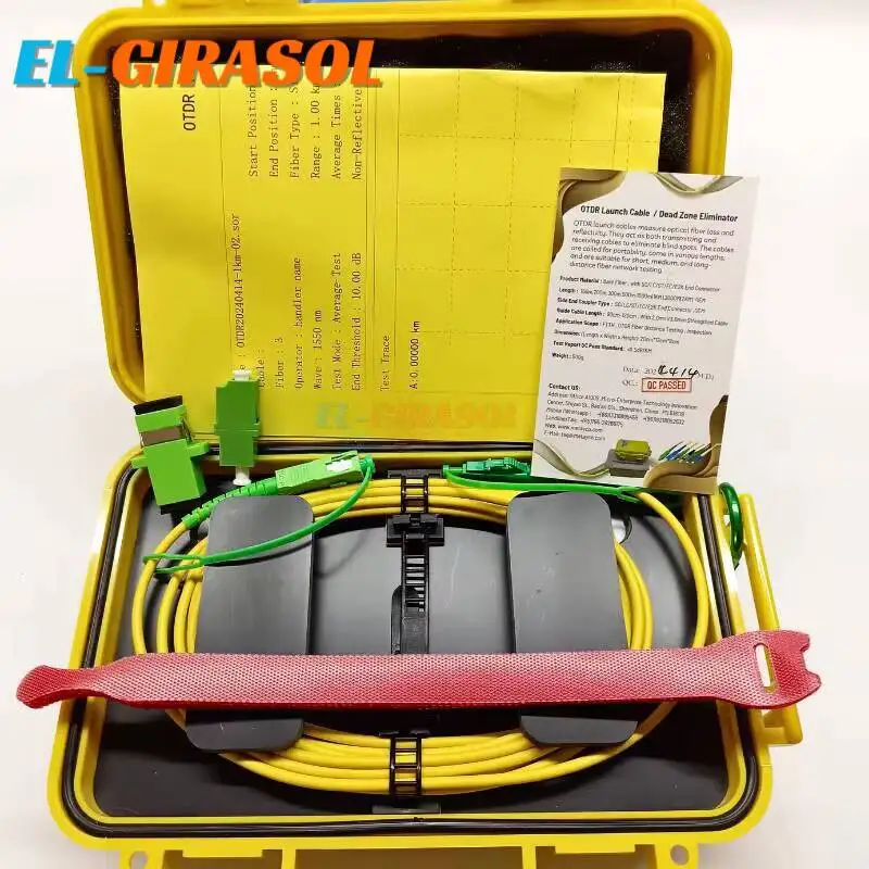 Fiber Optic Launch Cable Box OTDR Blind Zone Eliminator Conector De Fibra Optica Apc Upc Fibra Optica Test Extension Line Ftth