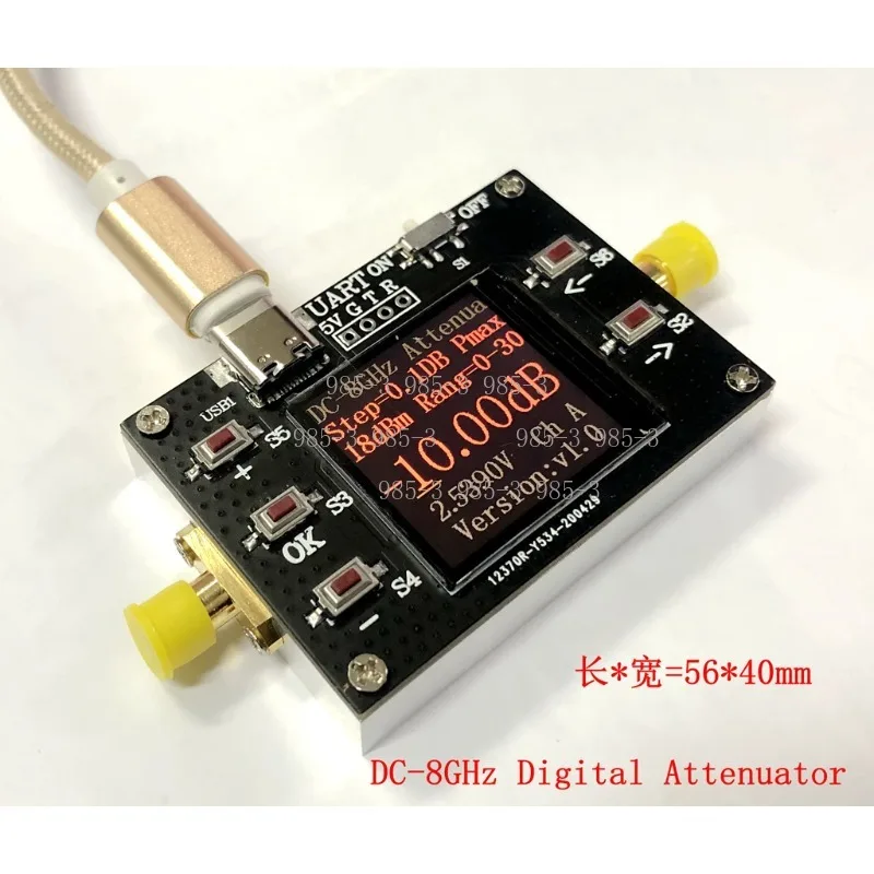 

DC-8G RF Digital Programmable Attenuator, 30DB Dynamic Range Signal Attenuation Equipment