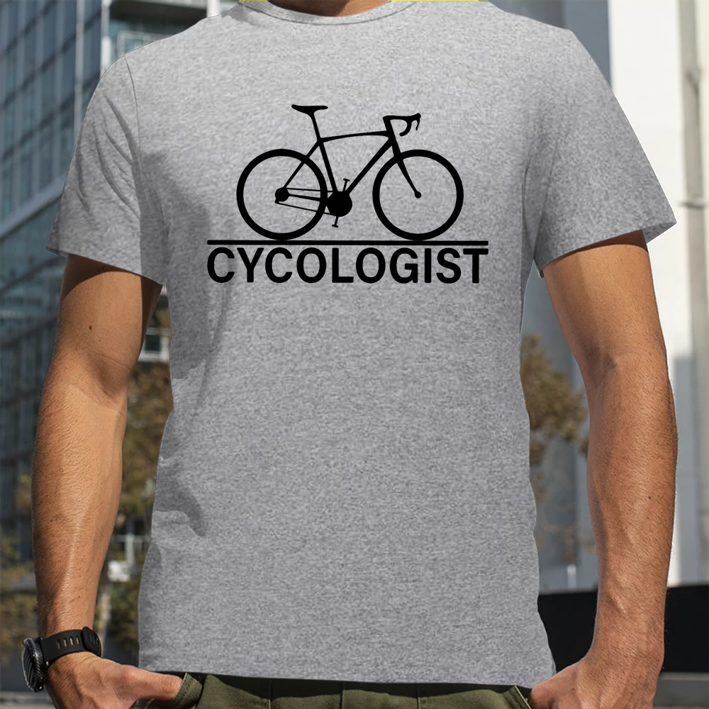 Cycologist Bicycle Lover Shirts Bicycle Gift Ideas Men Summer Short Sleeves Oversized Tee Unisex Mountain Bike Sport Man Tees