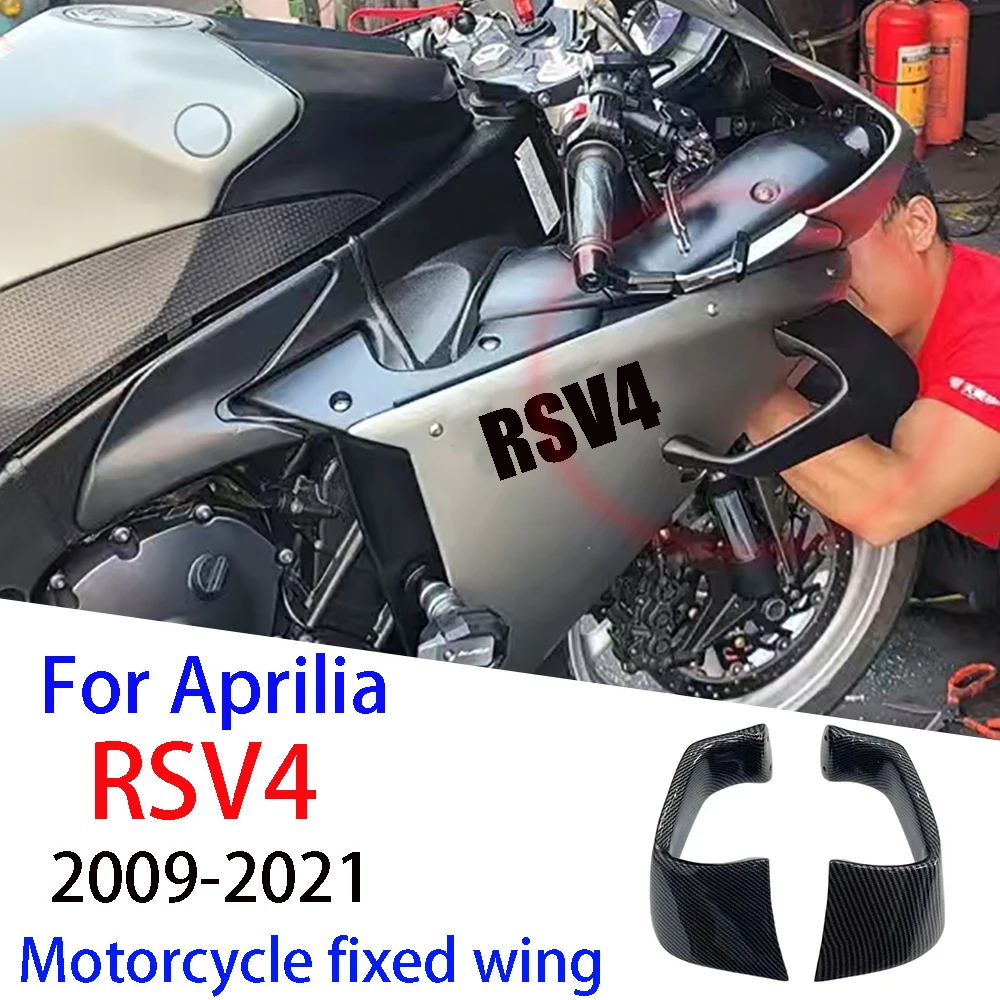 

For Aprilia RSV4 2009 2017 2018-2020 2021 Motorcycle Accessories ABS Winglets Fixed Wind Wing Air Deflectors Fairing