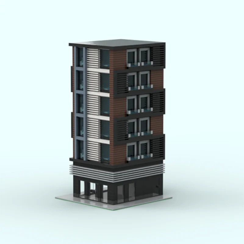 

Модульное городское здание Moc, строительные кирпичи, оркестр, модель квартиры, технология, модульные блоки, подарки, рождественские игрушки, наборы сборки