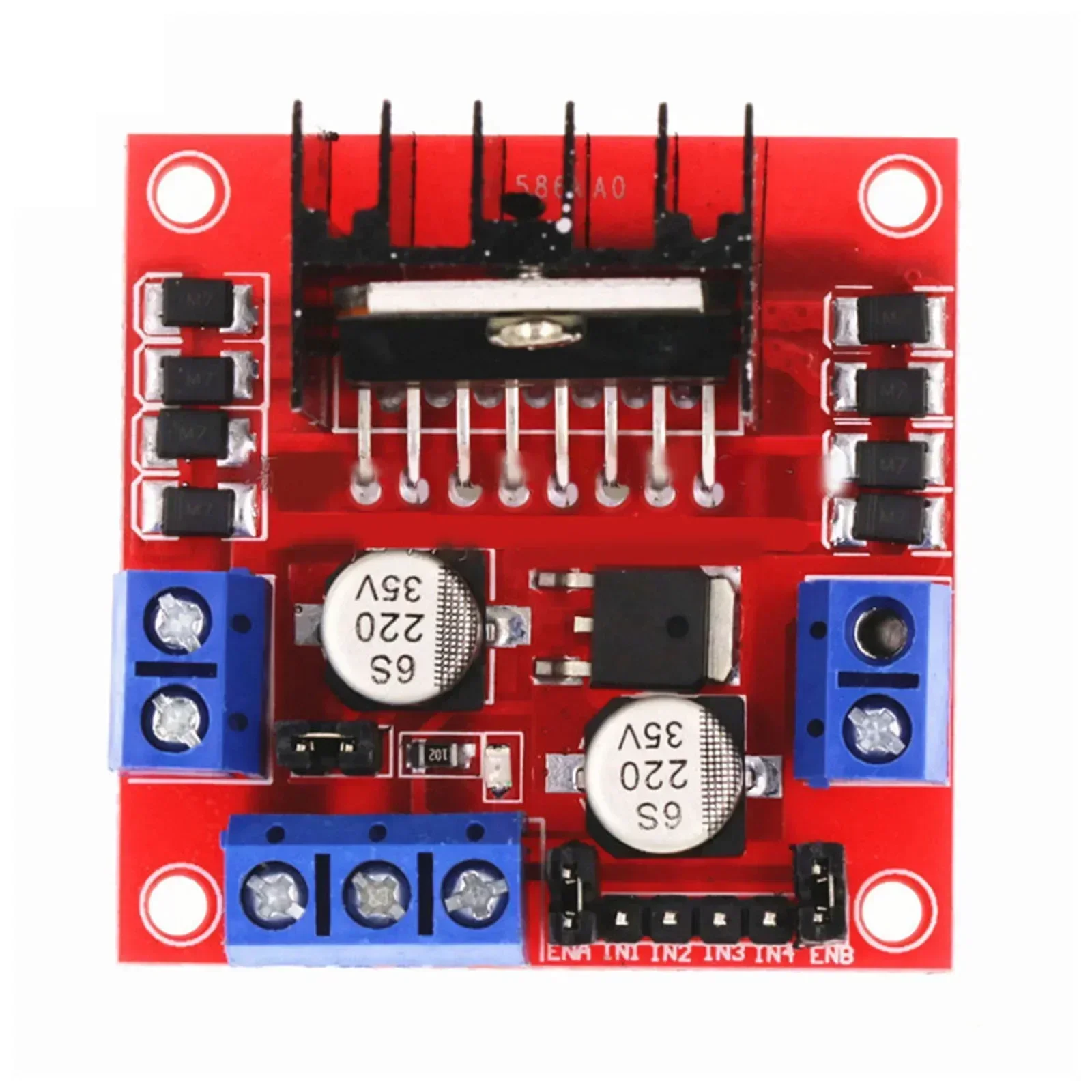 Stepper Motor Controller L298N มอเตอร์โมดูลบอร์ด 2A (MAX Single Bridge) ที่เชื่อถือได้เพิ่มความน่าเชื่อถือได้