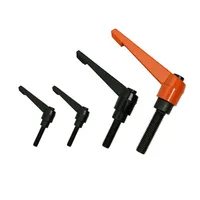 Manijas de sujeción de palanca de mango ajustable de rosca externa, perilla de Metal de rosca, herramientas de maquinaria, diámetro M4-M16, longitud de 10-100mm