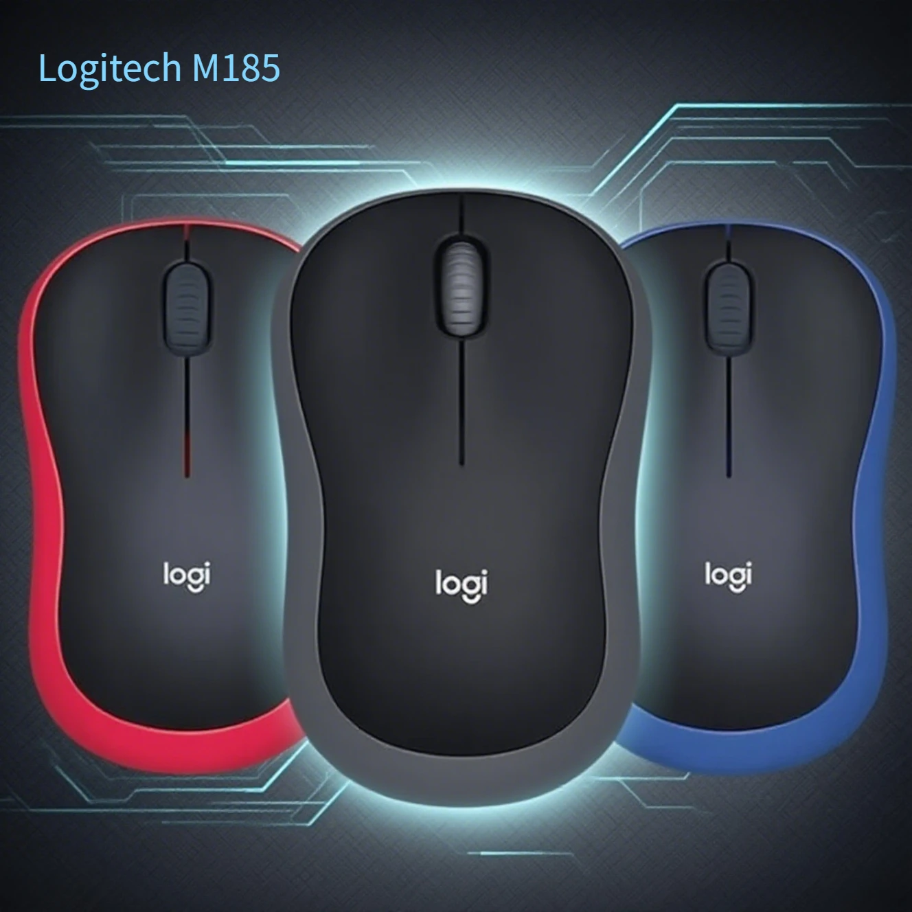 

Беспроводная мышь Logitech M185 2,4G USB 1000 точек на дюйм Plug and Play, портативная оптическая мышь для ноутбука, настольного компьютера, бизнес-офиса