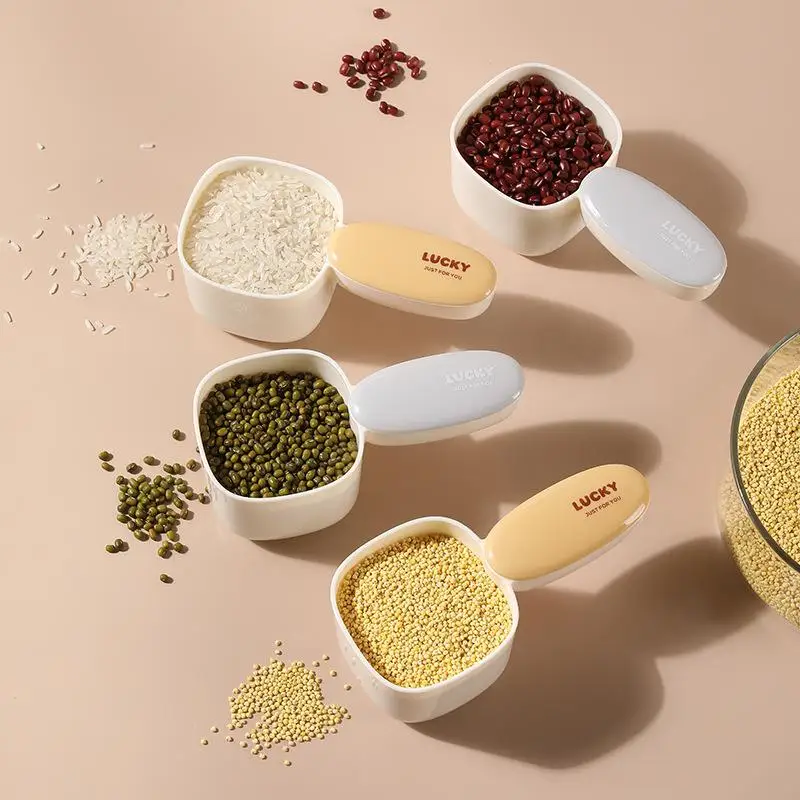 Rice Measuring Spoon 1pc Food Grade PP Rice Scoop Easy Clean Multi Function Utensil for Cooking and Serving Rice