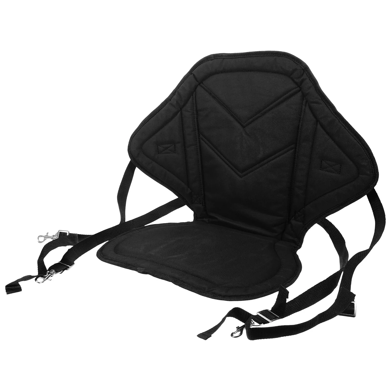 

Inflatable Seat Kayak Backrest Cushion Portable Fishing Boat Supplies Black Color Water Breathable Outdoor Board