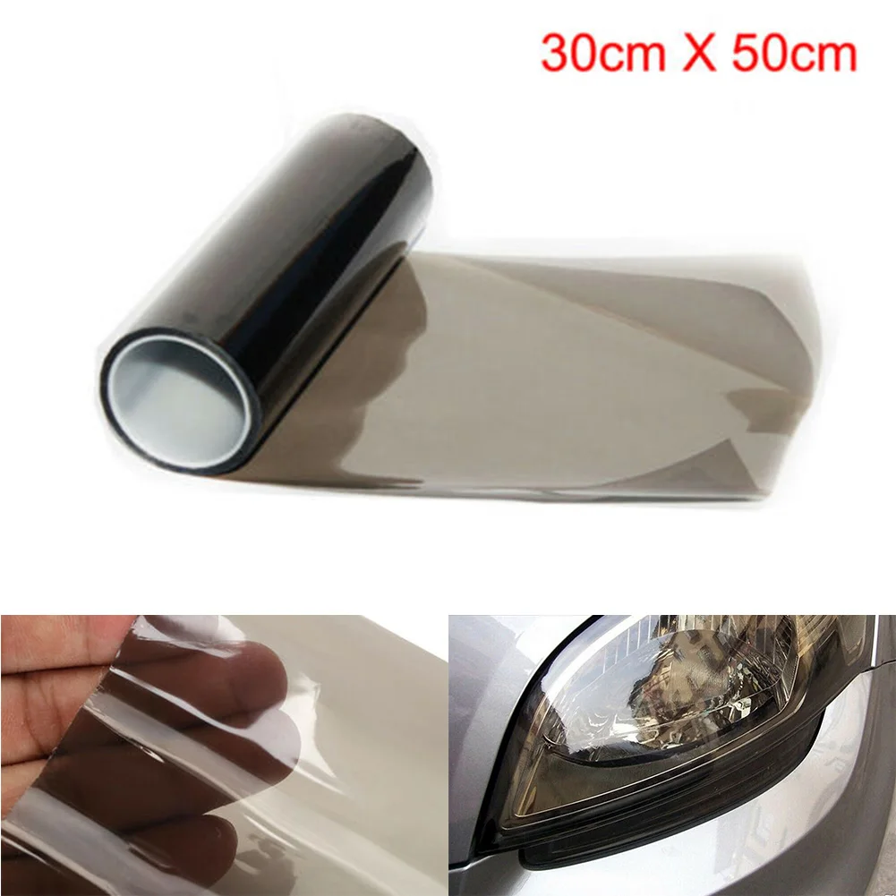 

30x50cm Light Smoke Black Tint Film Headlights Tail Lights Car PVC Wrap Car Headlight Lamp Film Fog Lamp Sticker