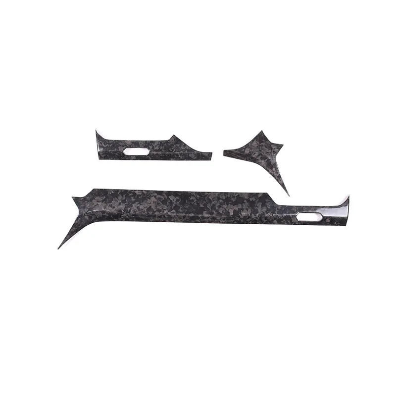 True carbon fiber forged pattern, dashboard central control panel decoration