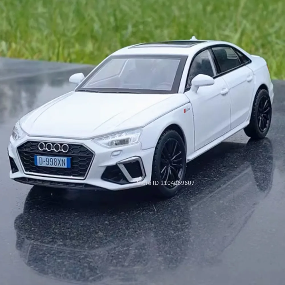 1:32 A4 Miniature Model Toy Cars Alloy Diecast RS7 Sportback Models Sound Light Pull Back Doors Opened Ornament Toys Kids Gifts