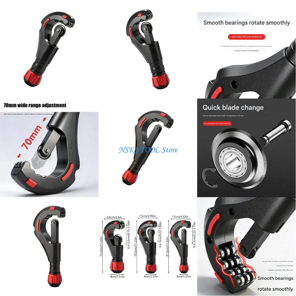 

L8RC Stainless Steel Manual Tube Cutter For Metal Pipe Cutting Up To 4mm Thickness