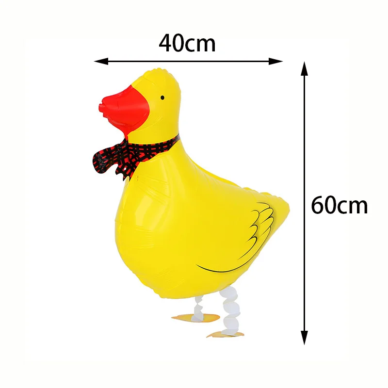 Mini Duck Shape Foil Balloon Duck Birthday Decorations for Baby Shower Farm Animal Head Foil Balloon Party Decoration