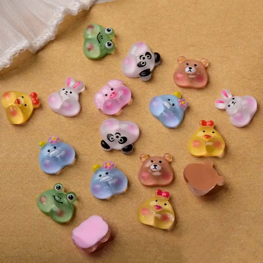 Nail Ornament Manicure Accessories Rabbit Animal Nail Rhinestones Cartoon Nail Decorations Cartoon Nail Drills 3D Nail Jewelry