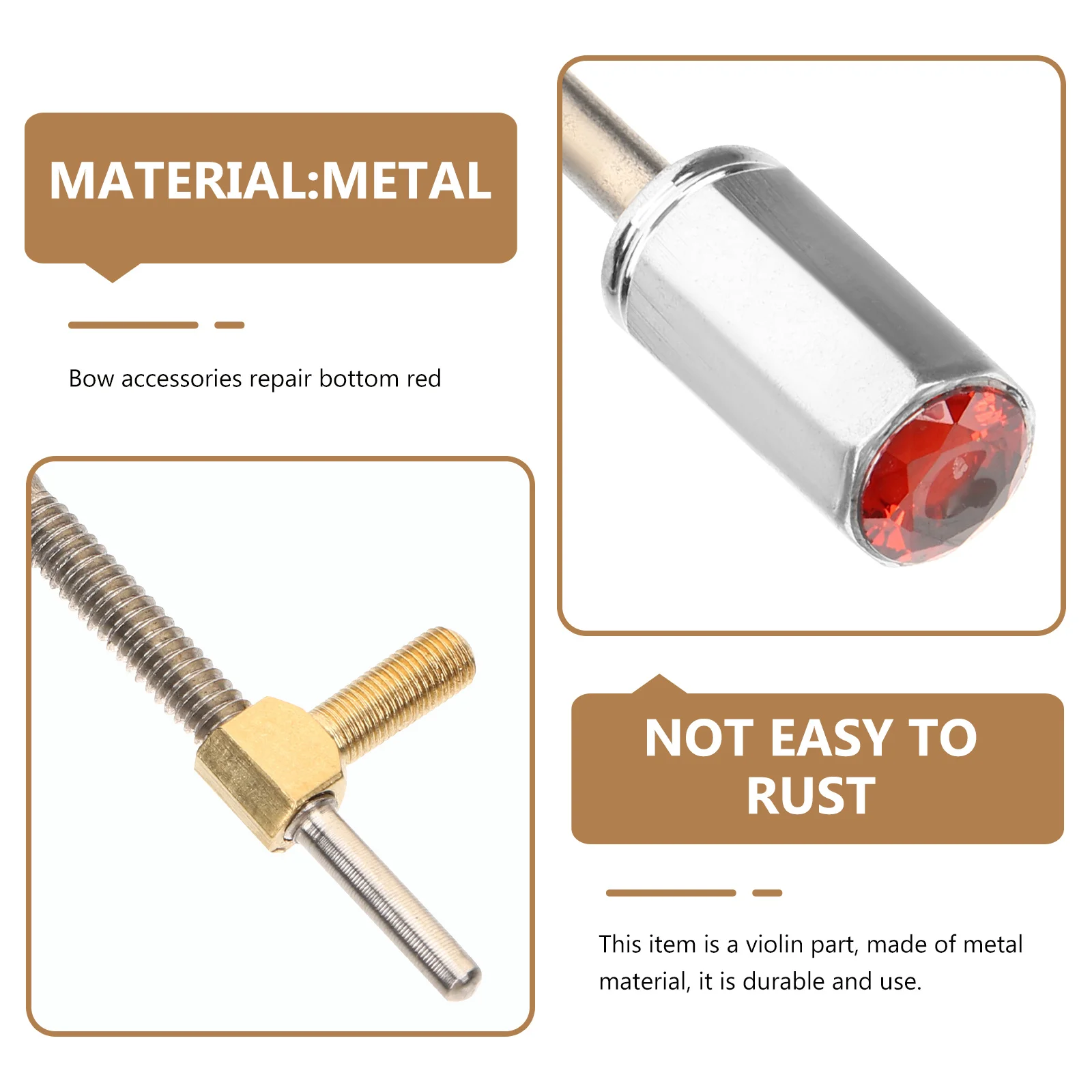 

Bow Frog Screw Cello Violin Bow Frog Replacement Tool Durable Metal String Instrument Accessory For Student Violin Cello Parts